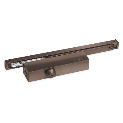 NOTEDO Доводчик дверной  DC-025-095 SL+HO+DA+BC PRO (ПРО) BROWN со ск.тягой до 100кг коричневый (6)