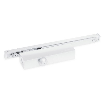 NOTEDO Доводчик дверной  DC-025-095 SL+HO+DA+BC PRO (ПРО) WHITE белый со скольз.тягой до 100кг(6)