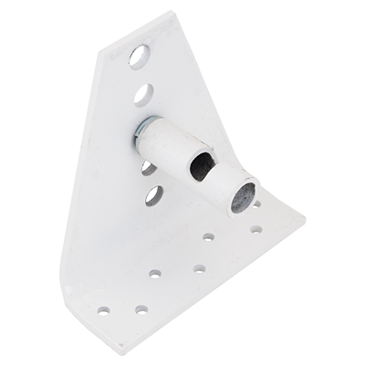 Кронштейн для крепления без сварки доводчика белый. Doorstop 