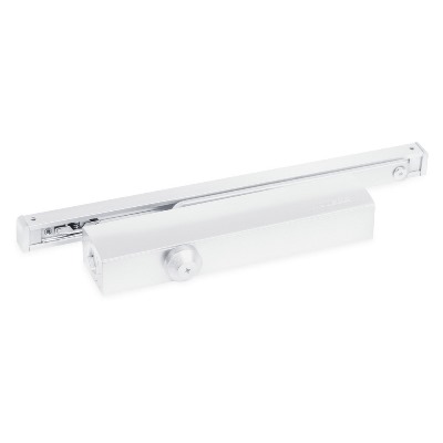 NOTEDO Доводчик дверной  DC-045-155 SL+HO+DA+BC WHITE белый со скольз.тягой до 150 кг (6)