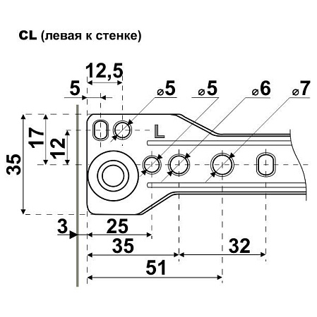 StahlBuro направляющие роликовые (2шт.) 300/0,8 мм черный (25)