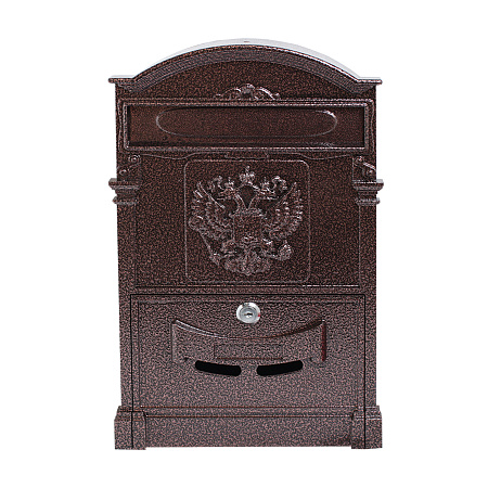 Ящик почтовый АЛЛЮР №4011 "Герб" медь (5)