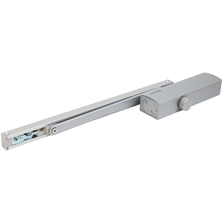 БУЛАТ Доводчик дверной PROFI (ПРОФИ) ДД 802/5 BH-S (25-120 кг) серебро со скольз.тяг, морозостойкий