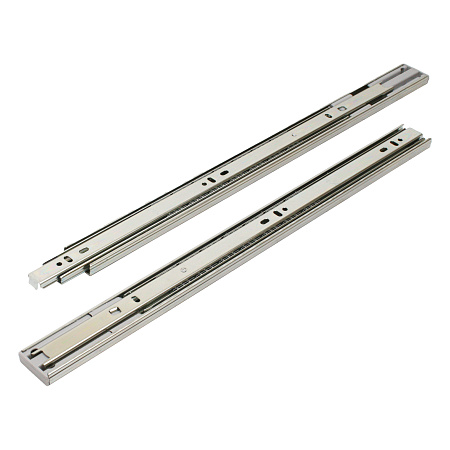 StahlBuro направляющие шариковые с доводчиком (2 шт.) 35-450 /18"/ хром (20)