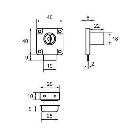 StahlBuro 138-22М с ответ.пл. замок мебельный (240,12)