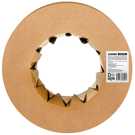 Уплотнитель ZIGGER D 21*15 бухта 50 м. черный 06-16-89 (2)