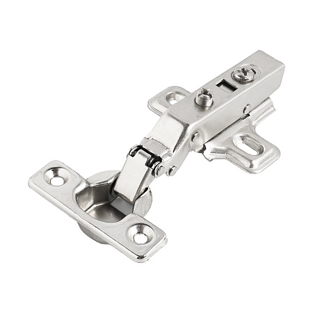 StahlBuro D26 Clip-on (Клип-Он) 2 шт., хром. Мини петля мебельная полунакладная с доводчиком (50)