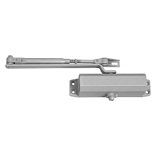 АЛЛЮР Доводчик дверной TECHNO (ТЕХНО) ДД 165/3-4 F-S (до 110 кг) серебро,с HO (фикс.), морозостойкий
