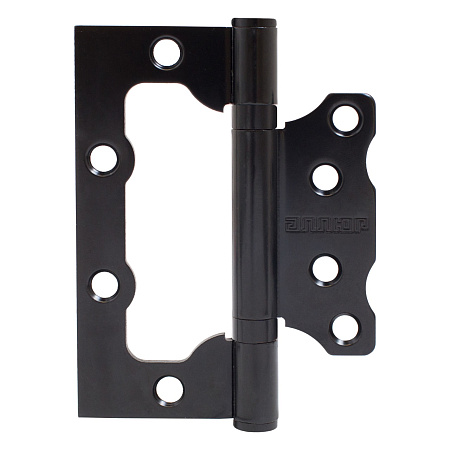 АЛЛЮР 100х75 2BB BL БЛИСТЕР 2,5мм матовый черный Петля накладная без врезки 2 шт (50,25)