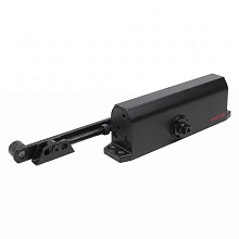 АЛЛЮР Доводчик дверной TECHNO (ТЕХНО) ДД 208/4-6 F-B (до 140 кг) черный, с HO (фикс.), морозостойкий