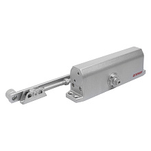 АЛЛЮР Доводчик дверной TECHNO (ТЕХНО) ДД 208/4-6 F-S (до 140 кг) серебро,с HO (фикс.), морозостойкий