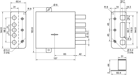 Рязань ЗН 4-8К.5Т/75 BORDER 86200 Замок накладной тяж (5)
